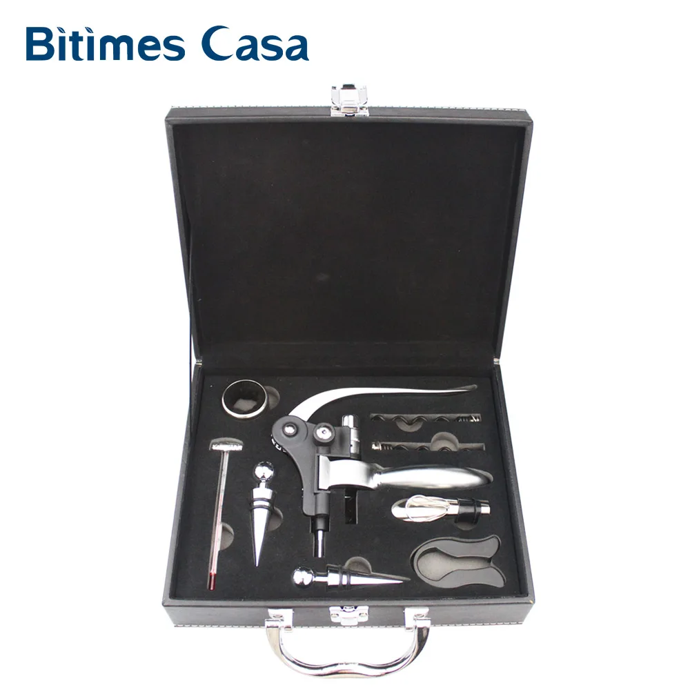 Набор инструментов для открывания вина из цинкового сплава набор с коробкой