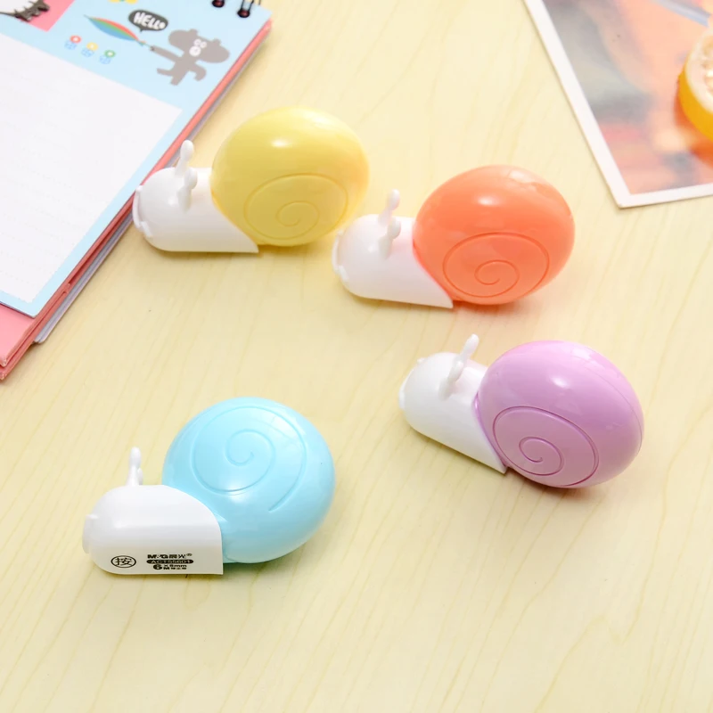 Корректирующие Ленточные ластики Kawaii Cute Snails корректор Школа Офис товары для