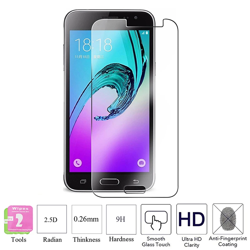 2.5D 0 26 мм 9H Премиум Закаленное стекло для Samsung Galaxy J2 J200 2015 защитная пленка|Защитные