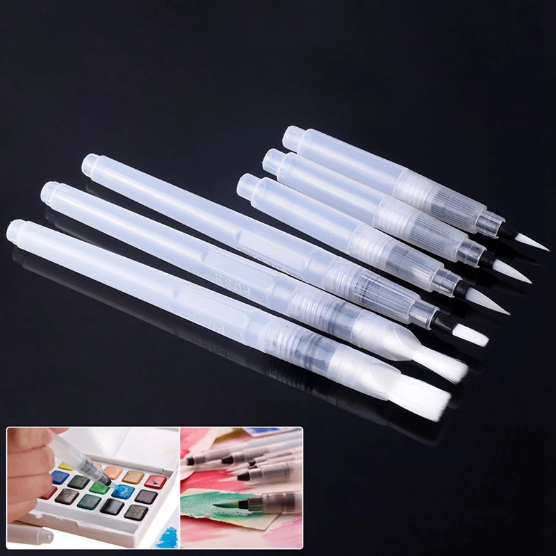 6 шт./компл. многоразового использования пилот кисть для воды чернильная ручка