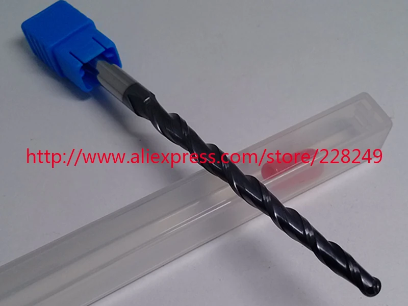 1 шт. R2 * D6 60 100L 2F HRC55 вольфрамовые твердосплавные конические концевые фрезы с