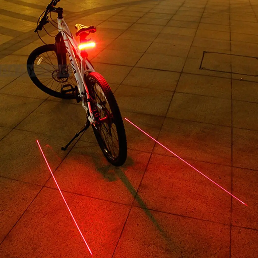 Велосипед безопасности предупреждающий задний фонарик USB Черный перезаряжаемый