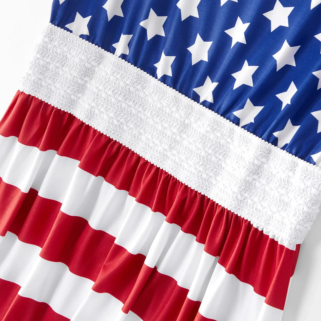 Детское летнее платье с принтом в полоску без рукавов | Детская одежда и обувь