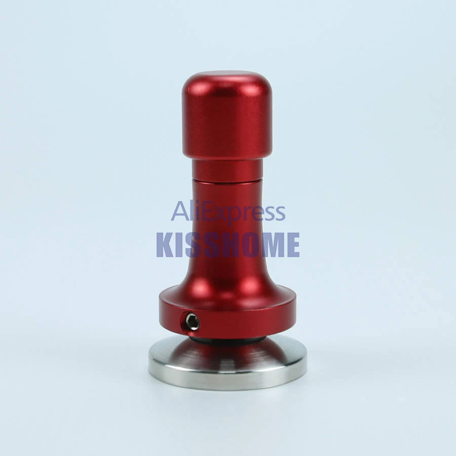 Brilliant Red 304 Нержавеющая сталь Алюминий Кофе вскрытия эластичность Регулируемый 51/53/54/57/58/58,5 мм Пресс порошок молоток Кофе аксессуары - Цвет: Brilliant Red