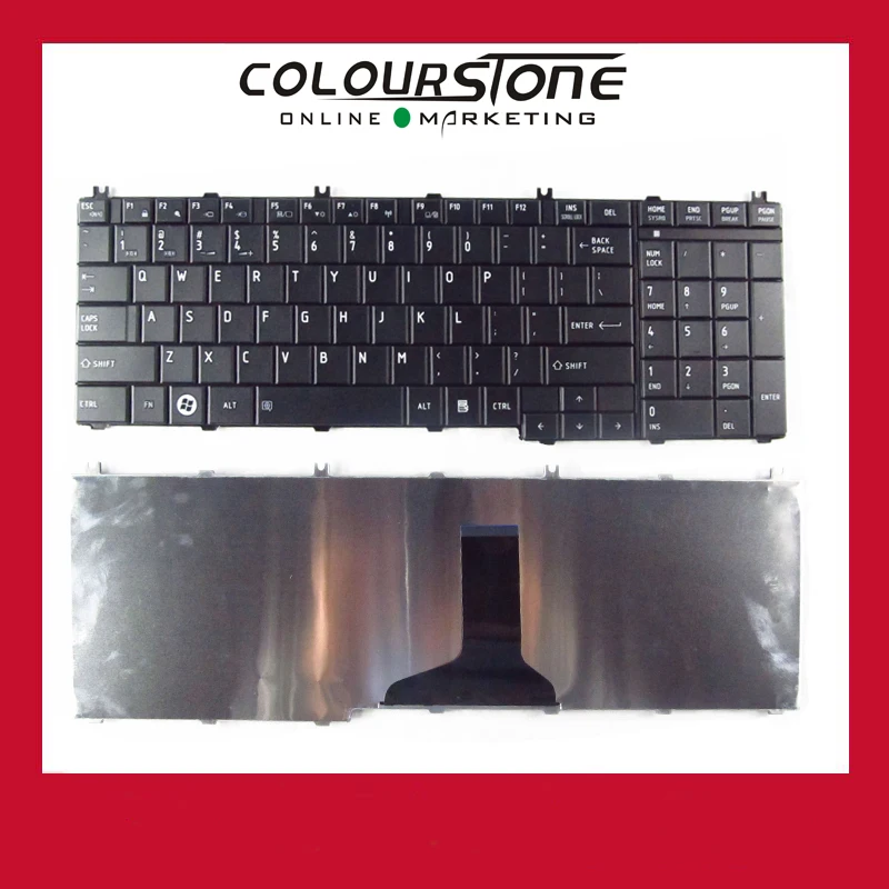 Новая американская черная клавиатура для ноутбука Toshiba Satellite C650 C660 L675 C655 C655D C670 L650