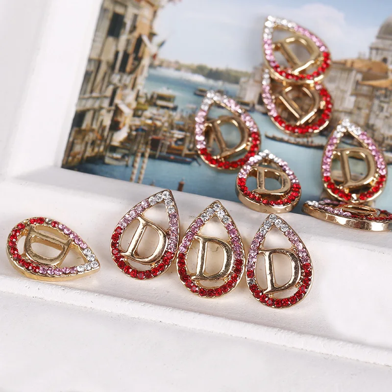 10 шт./лот украшения для ногтей золотые капли воды Смешанные Буквы дизайн модные