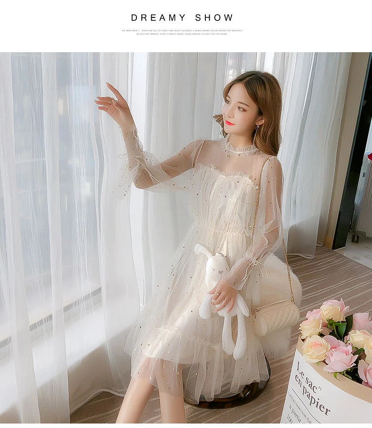 Новинка 2019 года сезон весна лето газовое платье принцессы для девочек со