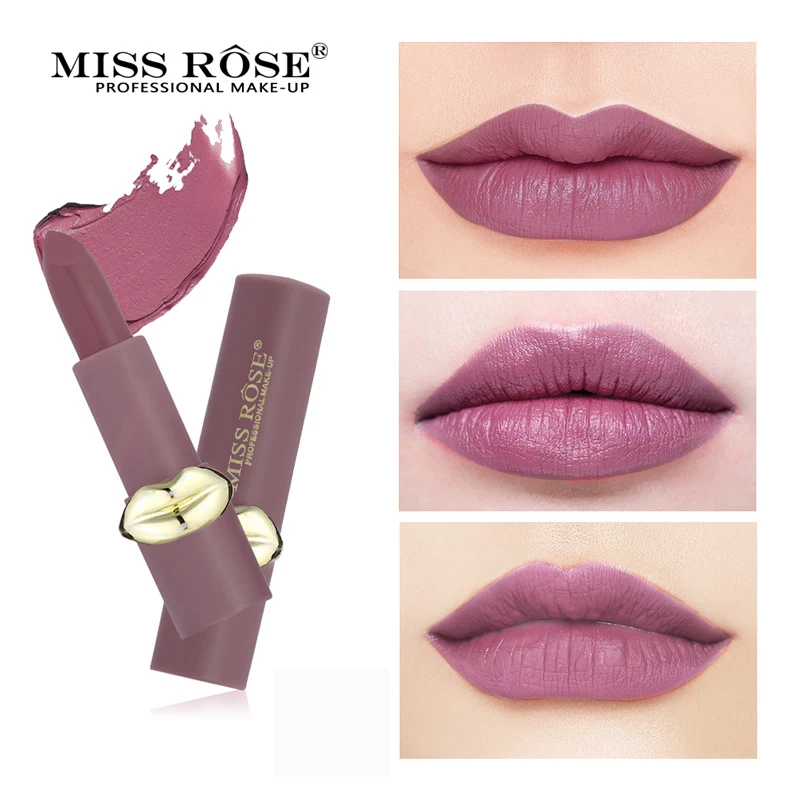 Новейшая матовая помада MISS ROSE для моделирования золотых губ макияж стойкая в