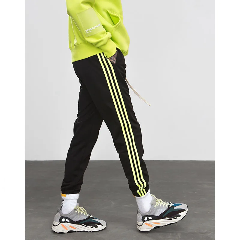 2019 F/W Мужские Женские Модные бегуны черные оранжевые спортивные штаны High Street