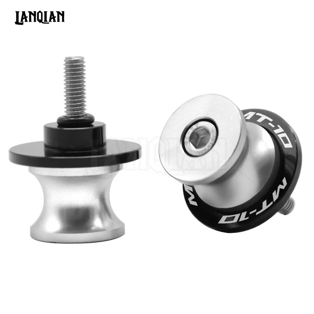 Silver 6MM MT10 Для YAMAHA MT10 MT 10 Подставка для рук винты мотоциклетные поворотные ручки, катушки, слайдеры, 6 мм качели MT-10 аксессуары - Цвет: Silver 6MM MT10