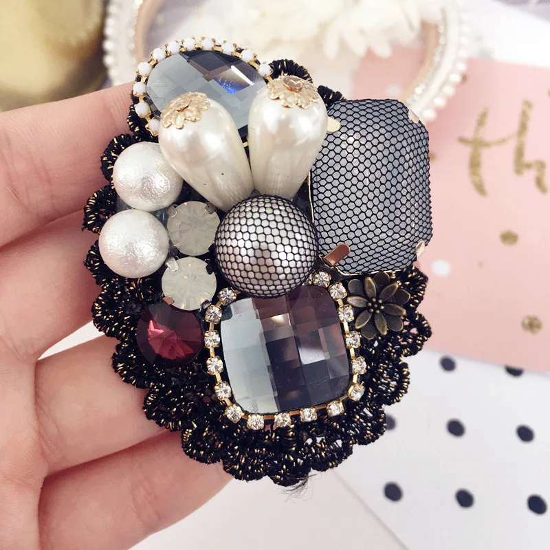 MIX 40 Styles Antique Brooch Luxurious Crystal Stone Pin Needle Letter Pendant Fashion Jewelry Coat Outwear Gifts | Украшения и