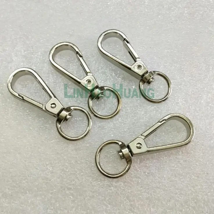 

30pcs/Lot 13mm Silver Nickle Alloy Swivel Clasps Snap Key Hooks DIY Key Chain Ring Free Shipping 2016082407
