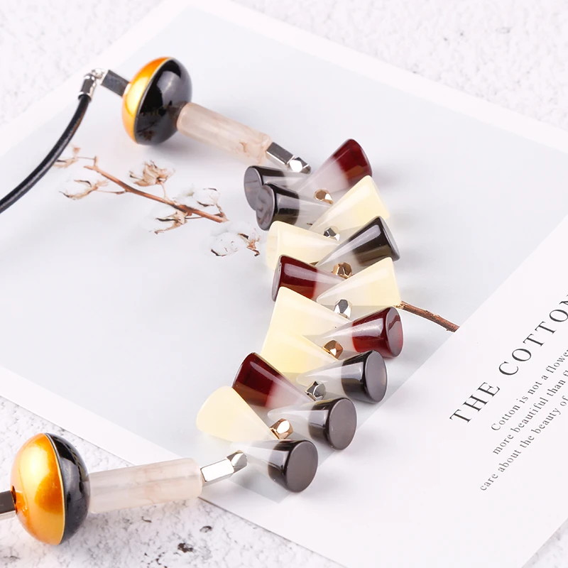 Vanssey винтажное модное геометрическое ожерелье из смолы в форме капли контрастное