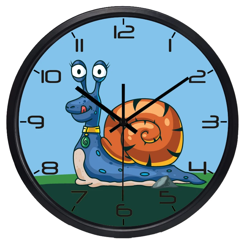 Милые улитки горячие модные домашние украшения детская кровать настенные часы