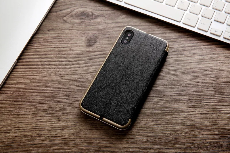 Роскошный чехол с покрытием и рамкой чехол для iPhone X 8 Plus чехол из искусственной кожи с карманом для карты и откидной крышка-держатель для iPhone 6 6 S 7 Plus Coque