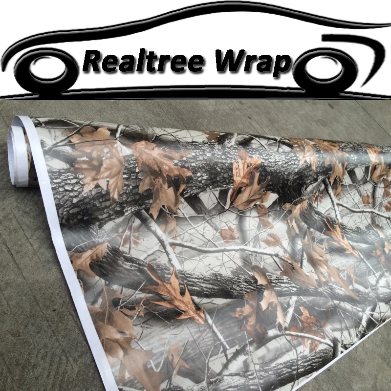 Виниловая пленка Realtree камуфляжная с изображением листьев дерева для автомобиля