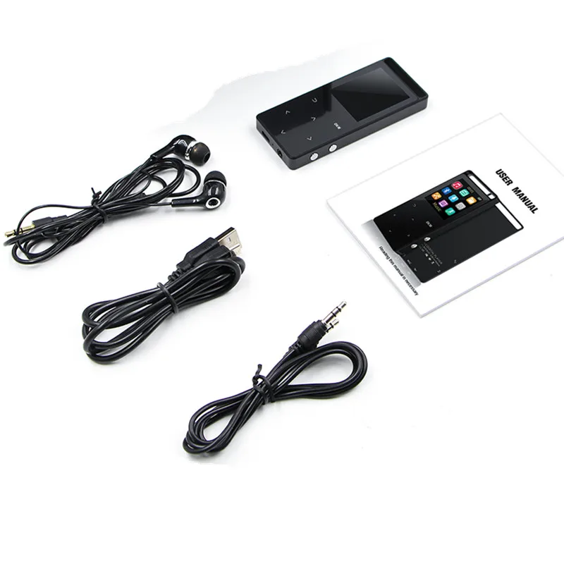 Mini MP3 Player Metal 16GB Bluetooth Mp3 Music For Russia W Earphone FM Radio Photo Browsing Video Play Pedometer | Электроника