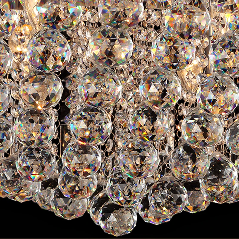 led e14 Crystal Stainless Steel Dimmable LED Lamp.LED Light.Ceiling Lights.LED Ceiling Lamp For Foyer Bedroom Hall | Лампы и освещение
