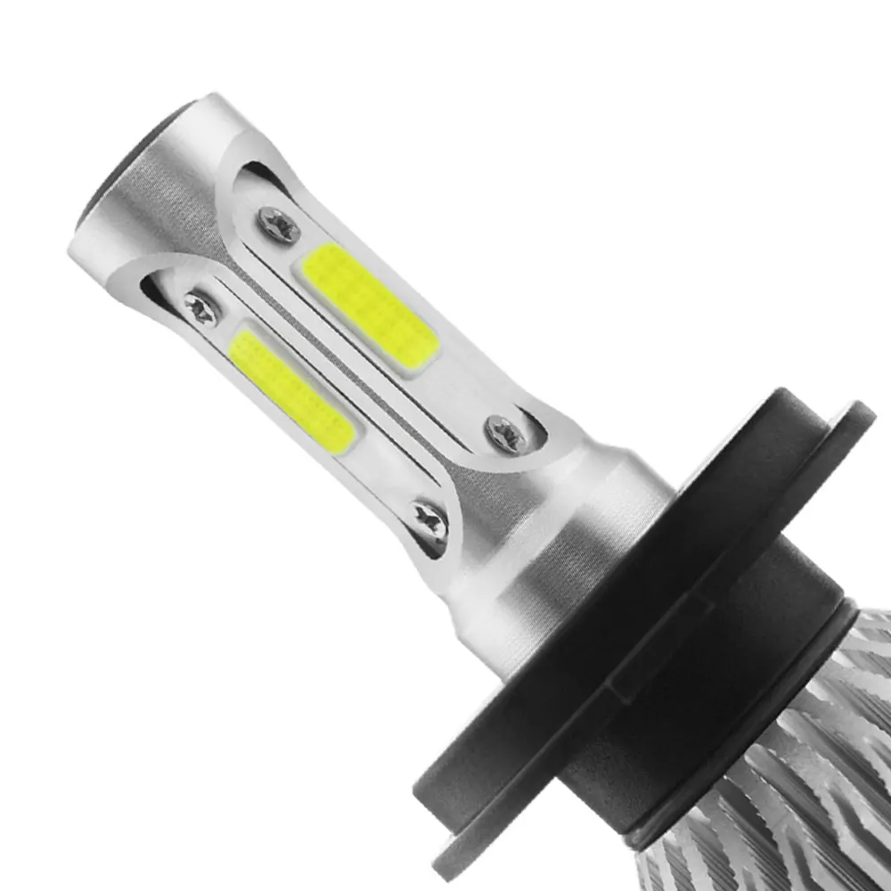 Автомобильная светодиодная фара T8R H4 144W 14400LM COB светодиодные чипы|Передние LED-фары