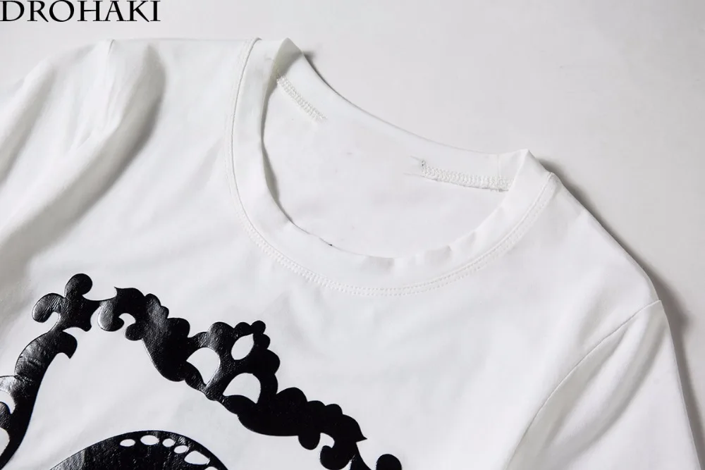 Drohaki Harajuku Новый Для женщин Топы корректирующие хлопок O Средства ухода за кожей