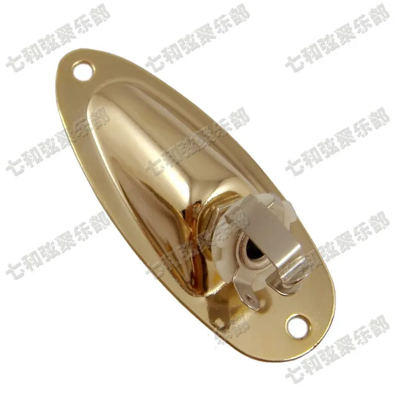 Гитарные принадлежности 10 шт. золотистая пластина с разъемом для лодки 1/4 &quotДжек