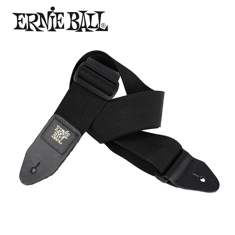 Ремешок для гитары Ernie Ball Polypro с кожаными концами удобный гитарный ремень