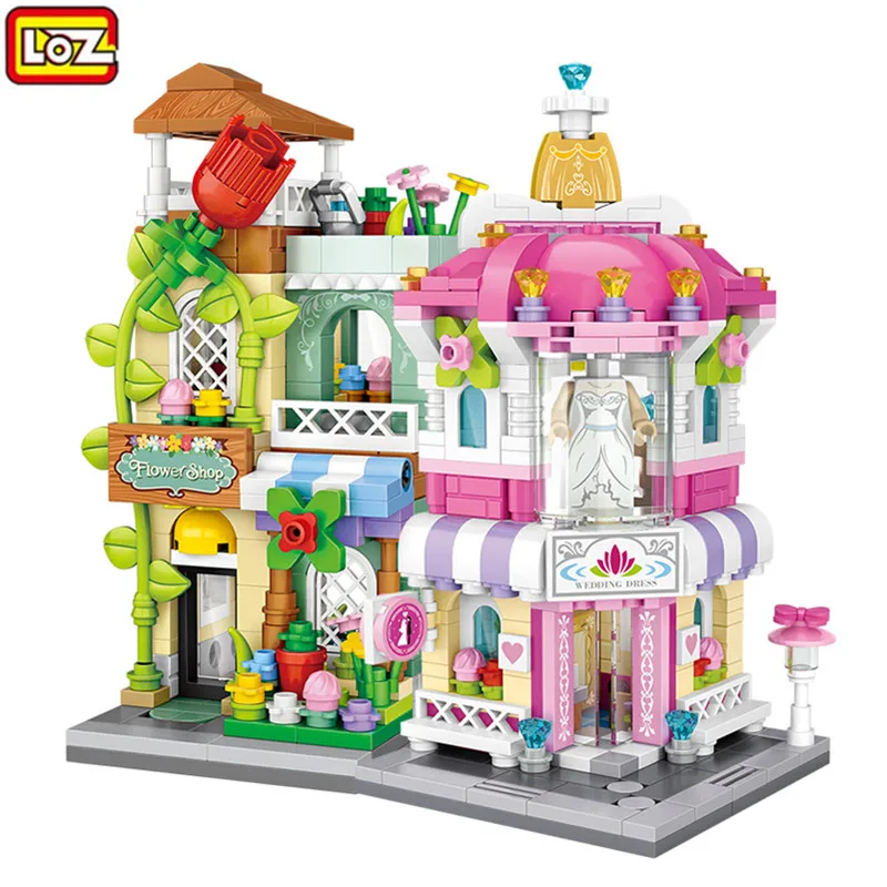 LOZ детские развивающие кирпичи мини уличные строительные блоки для детей подарок
