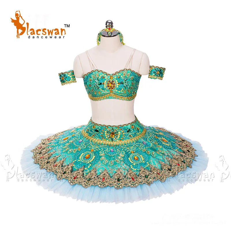 Классическая балетная пачка BT694 La Bayadere, зеленая профессиональная классическая балетная пачка для взрослых, для выступлений, классическая балетная пачка для детей - Цвет: Зеленый