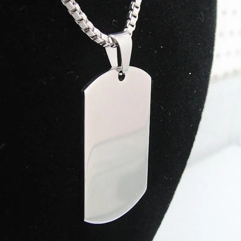 Новинка колье чокер из полированной нержавеющей стали прямоугольные подвески