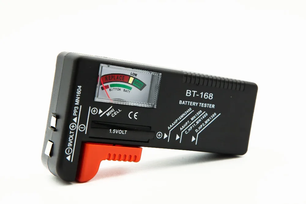 Portable Double Easy-to-read Universal Digital Battery Tester Volt Checker AA AAA 9V Button Multiple Size | Инструменты