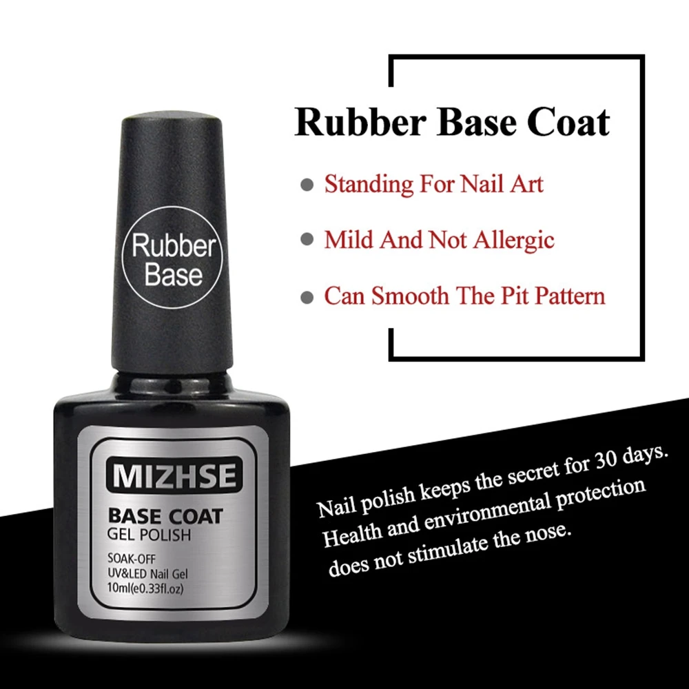 Rubber Base MIZHSE 10 набор пластиковых бутылок для шампуней/кремов продлить Набор для маникюра гель-лаком био-Гели Soak Off УФ-лампы для ногтей арт гель Лак акриловый строительный УФ-гель Советы Гель продлевающий половой акт - Цвет: Rubber Base