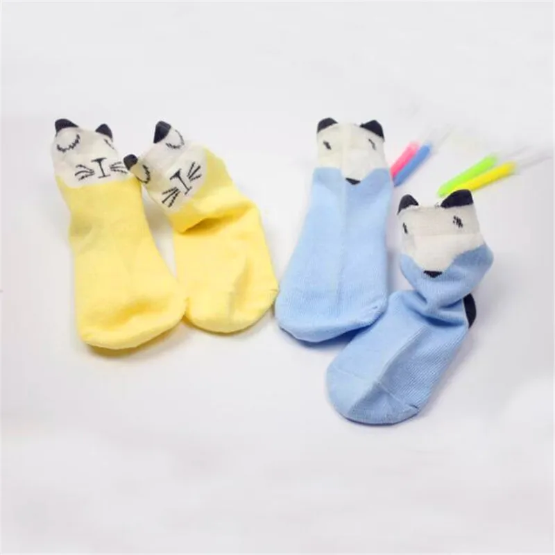 SUNNYKUCY милый Кот Лиса маленькие носки детские хлопок точка клей противоскользящие носки фабрики детские носки без пятки
