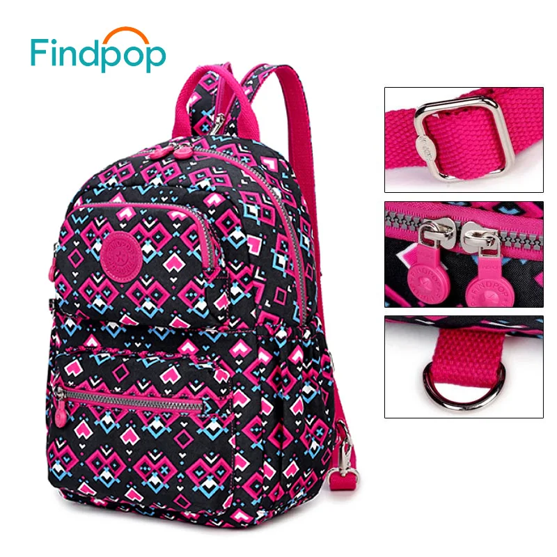 Женские рюкзаки с принтом Findpop для подростков холщовая школьная сумка новинка 2017