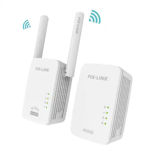 Адаптер Wi-Fi PIXLINK PL01, Сетевой удлинитель для сети, 600 Мбит/с, 1 пара