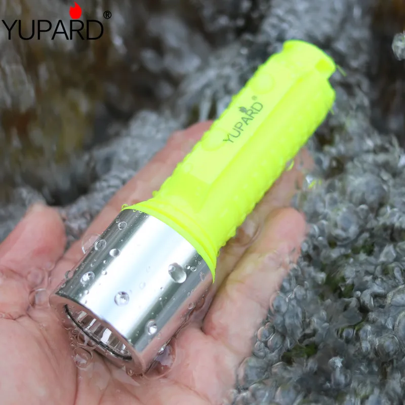 

YUPARD Waterproof Diving Q5 LED Flashlight Underwater Lamp Torch 3 Mode For 18650 rechargeable battery XM-L2 T6 LED camping