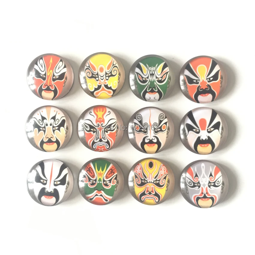 Бесплатная доставка (12 шт./лот) дизайн лица пекинской оперы магнит на холодильник