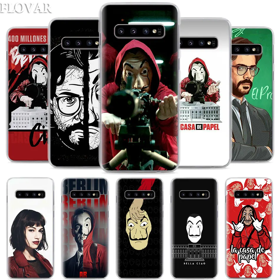 La Casa de papel чехол для телефона для samsung Galaxy S10e S10 плюс S7 S8 S9 Plus, Note 8, 9, 10, плюс S10 5G M20 M30 жесткий чехол Coque
