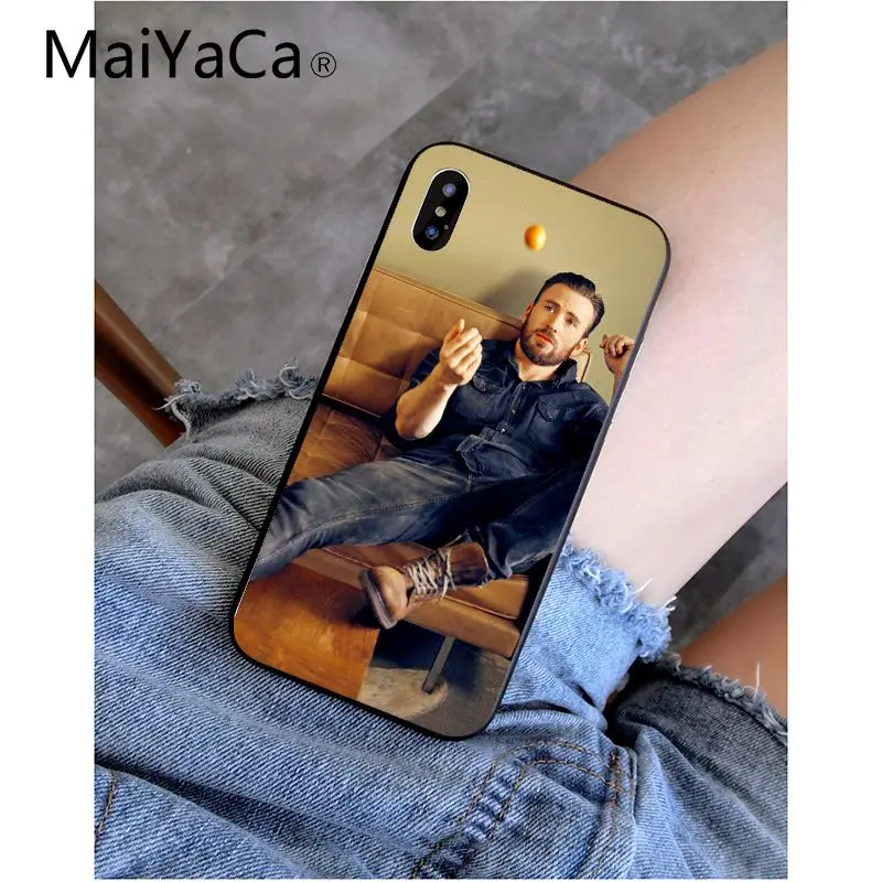 A10 MaiYaCa Chris Evans черный ТПУ Мягкий силиконовый чехол для телефона чехол для Apple iPhone 8 7 6 6S Plus X XS MAX 5 5S SE XR чехол - Цвет: A10