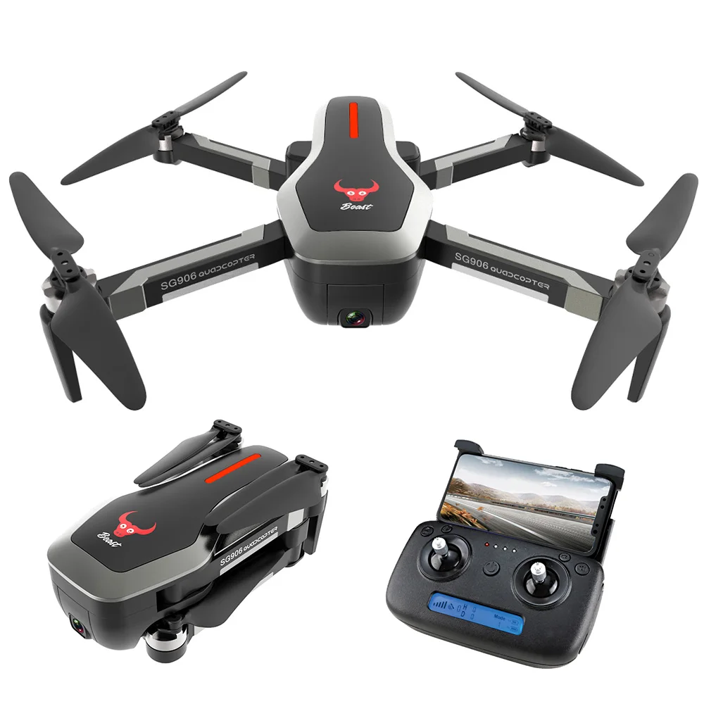 SG906GPS Бесщеточный 4 к RcDrone с камера Сумочка 5 г WifiFPV складной оптический поток позиционирования высота удержания RC Quadcopter Drone