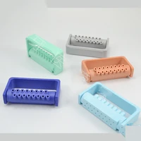 dental 16 holes autoclavable box of dental materials and high temperature bur bur disinfection box open shelves