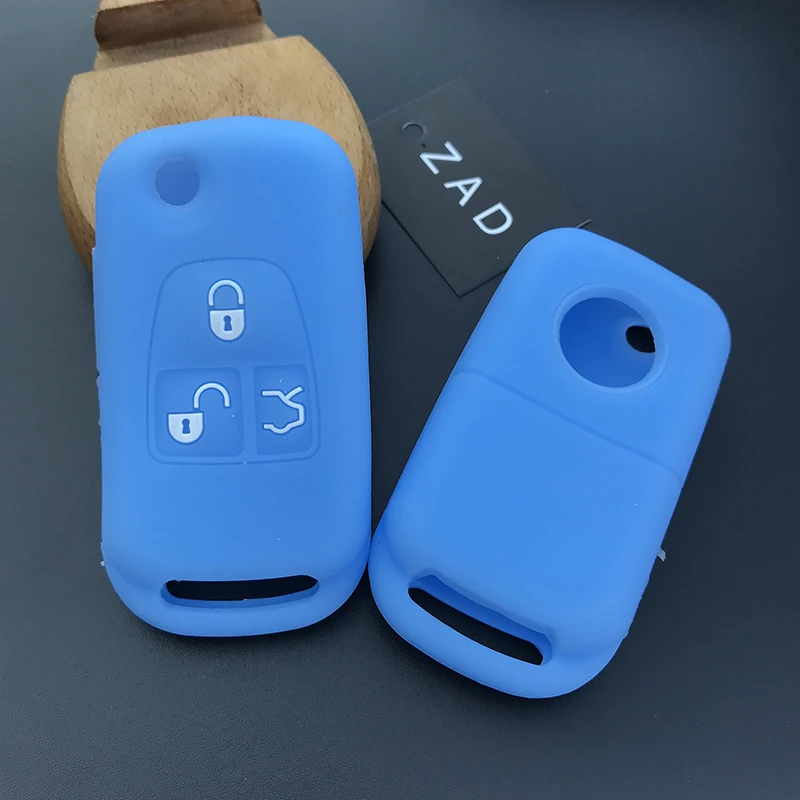 Чехол ZAD для Мерседес Benz ML C CL S SL SEL складной с 3 кнопками|car key case cover|silicone fobfob cover |