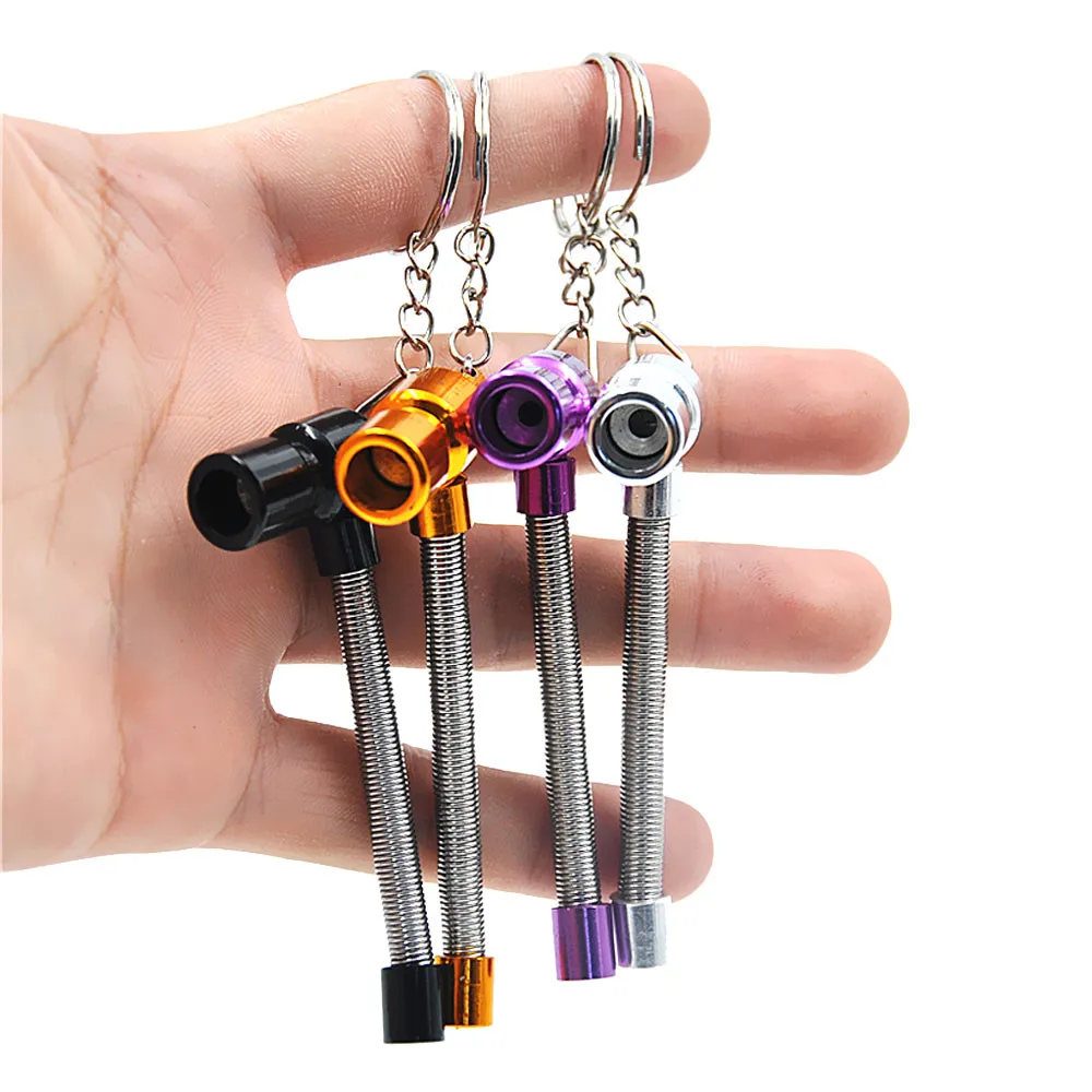 Металлические курительные трубки Bendab 1 шт. пружинная трубка для табака дым