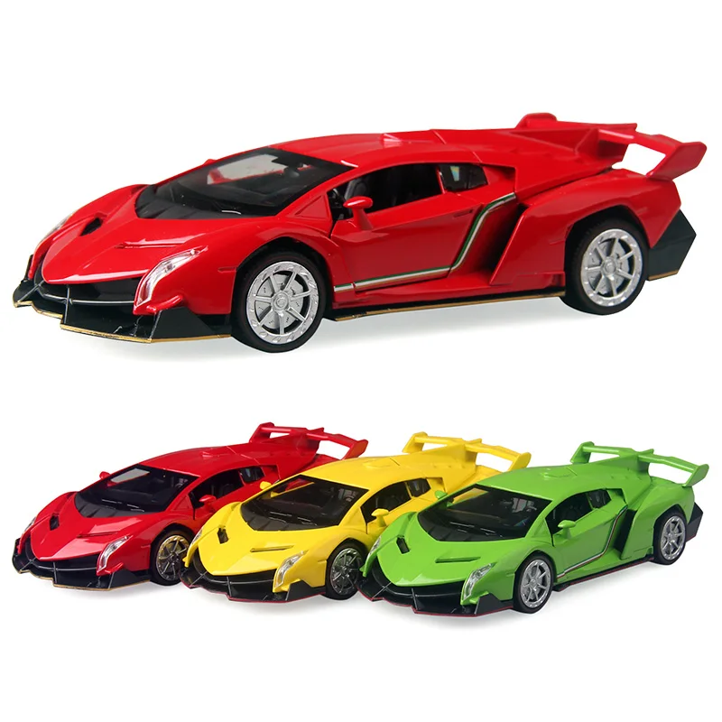 Модель автомобиля Veneno из металлического сплава 16 см 3 цвета|alloy car|pull backdiecast models |