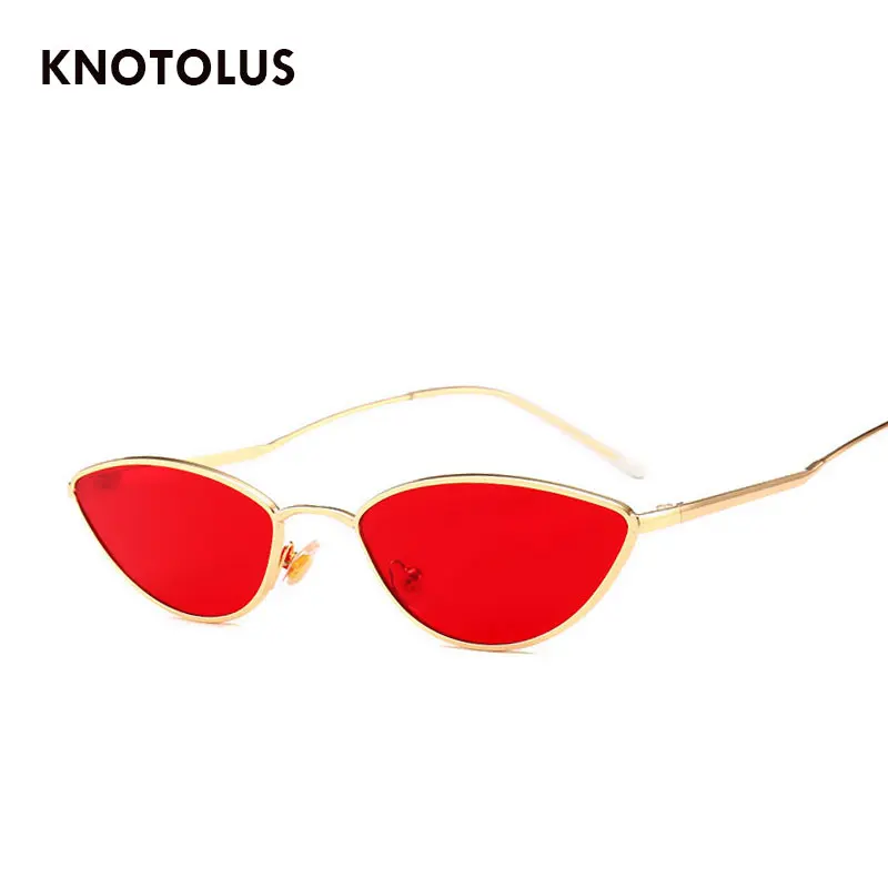 Knotolus 2018 Винтаж кошачий глаз Для женщин красного цвета линзы зеркало