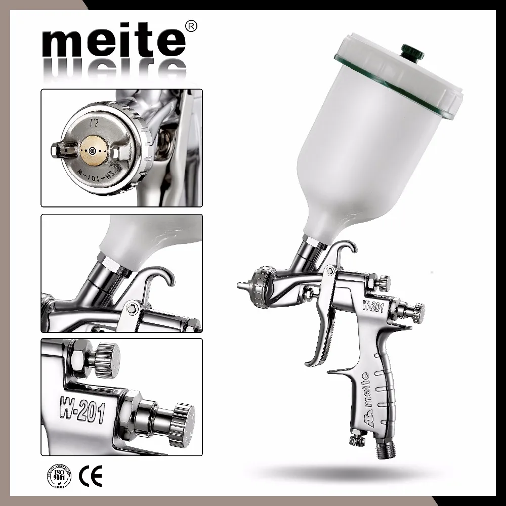Meite новый продукт W201 Воздушный пистолет распылитель в сопле размер 1 0/1 3/1 4/1 7 мм