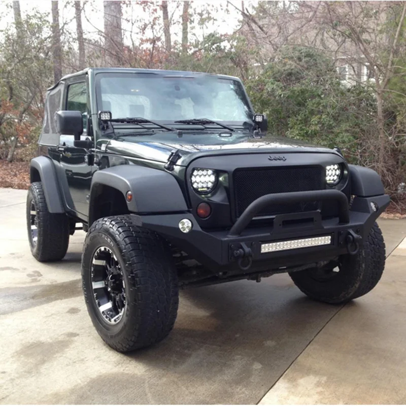 FADUIES черный 7 дюймовый круглый 75 Вт дальнего ближнего света + DRL светодиодный