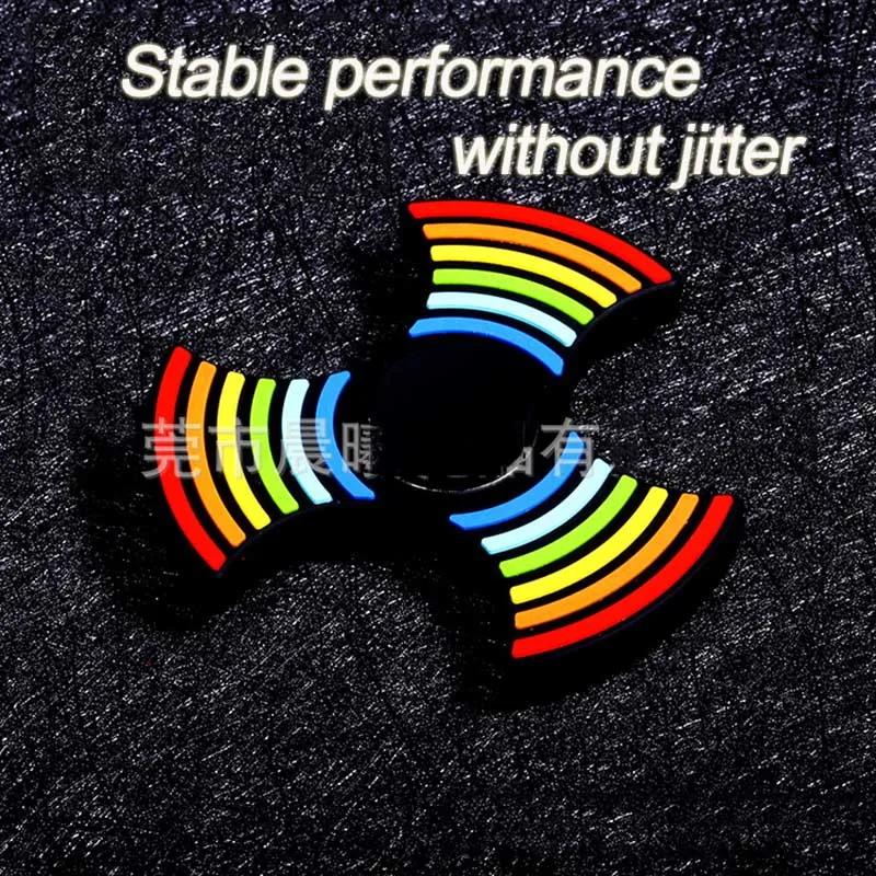 Silica gel rainbow fingertip gyro second generation Do not shake bring your own noctilucent silica Fingertip gyroscope | Игрушки и хобби