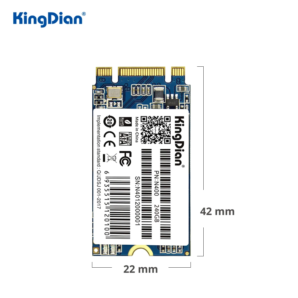 

Твердотельный накопитель KingDian M.2 SSD 2242, внутренний SSD-накопитель 32 Гб 64 ГБ 120 ГБ 240 ГБ 512 ТБ NGFF