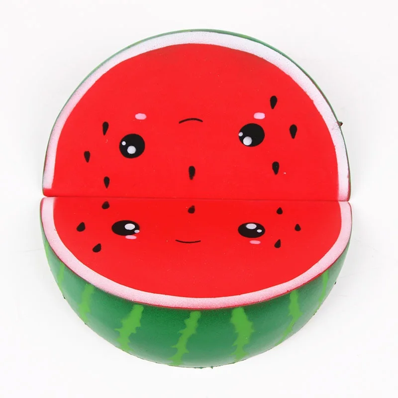 Kwaii Smiley Face Watermelon Squishy Slow Rising Jumbo Kawaii Smiling Kids Antistress Toy Fun Squeeze gifts | Игрушки и хобби