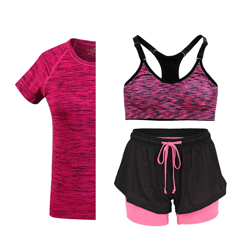 3 шт./компл. женские спортивные комплекты для занятий фитнесом и йогой